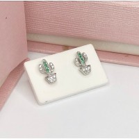 Brincos  Cactus Prata 925 & Zirconias 